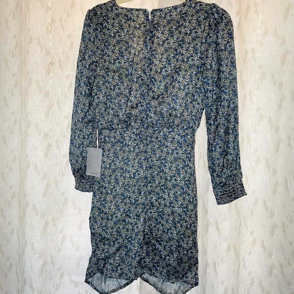 NWT 🩵 Floral long-sleeve dress NSR - Picture 3 of 3